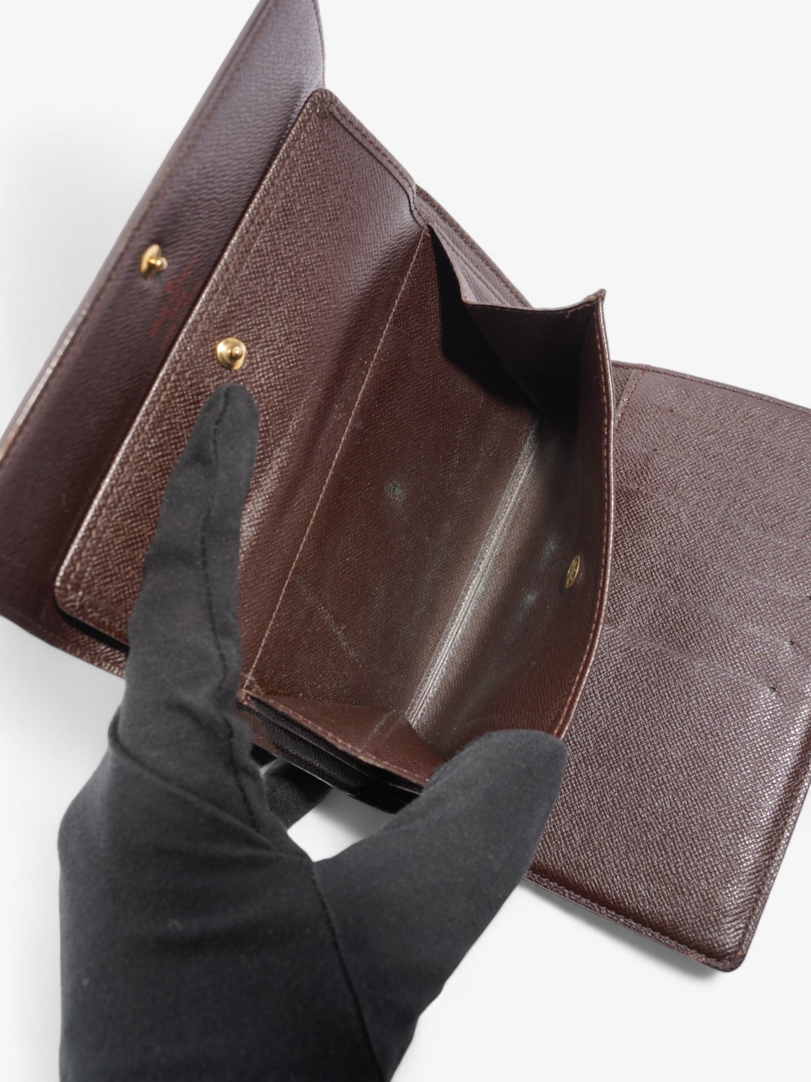 Louis Vuitton Porte Tresor Etui Papier Damier Ebene Coated Canvas | AlmaBagz - Image 5