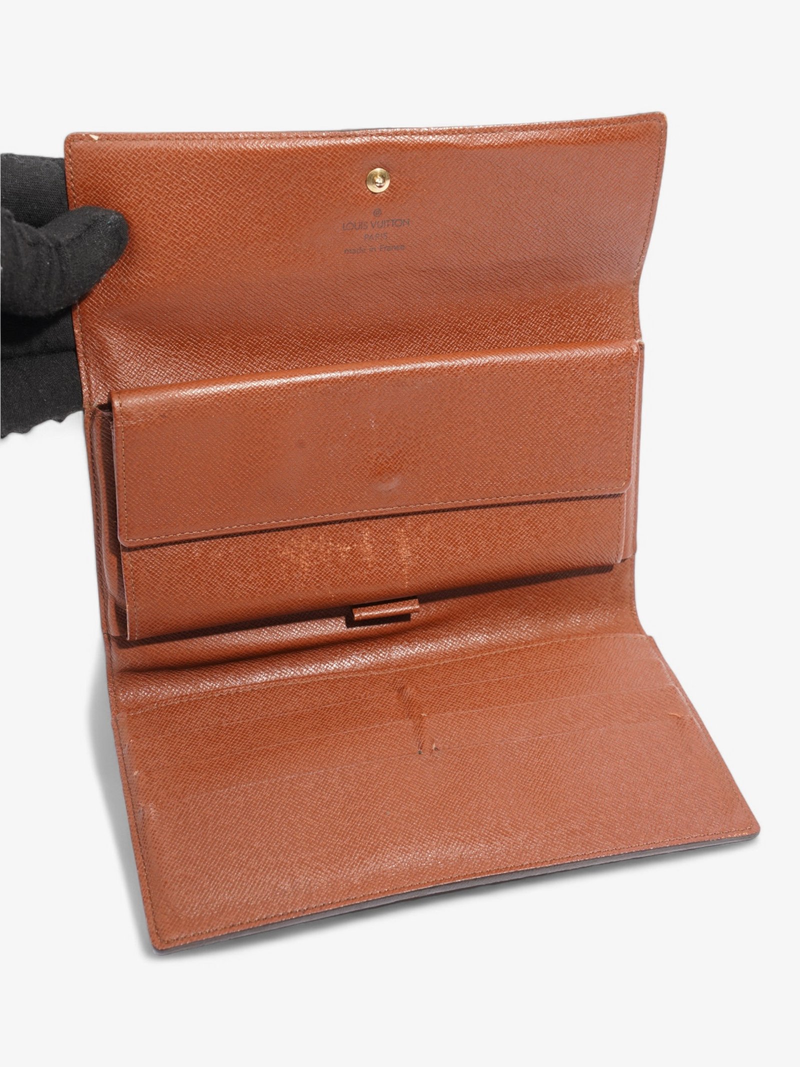 Louis Vuitton Porte Tresor International Long Wallet Monogram Coated Canvas | AlmaBagz - Image 5