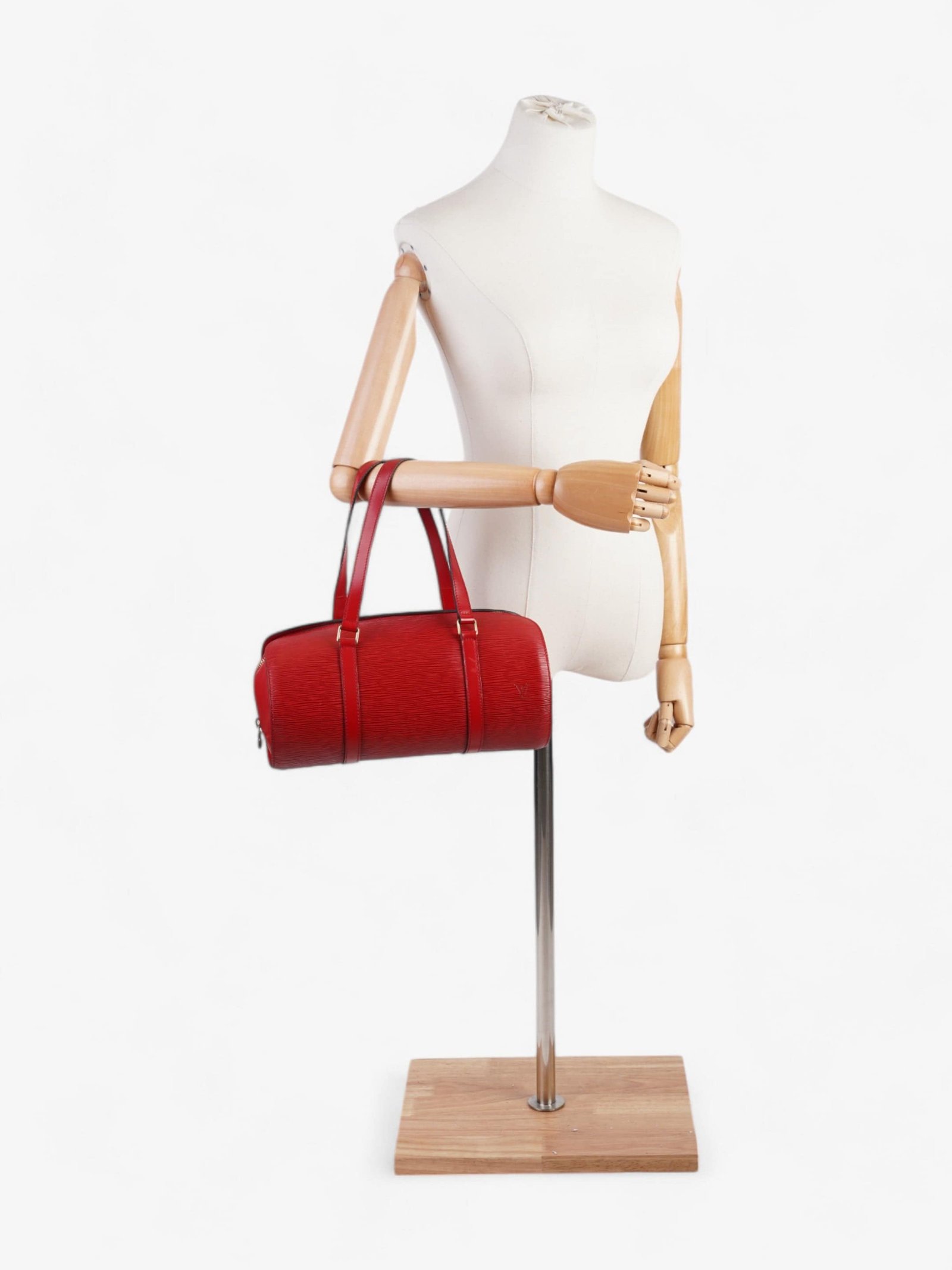 Louis Vuitton Soufflot Red Epi Leather | AlmaBagz