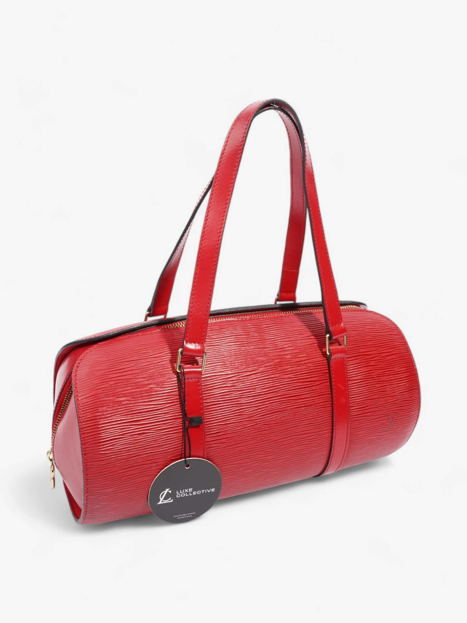 Louis Vuitton Soufflot Red Epi Leather | AlmaBagz - Image 9