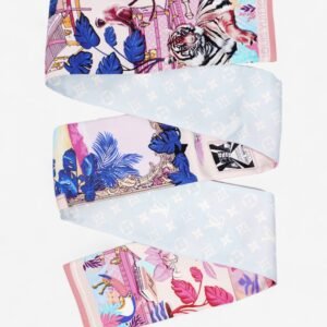 Louis Vuitton Animal Print Scarf Multicoloured Silk | AlmaBagz