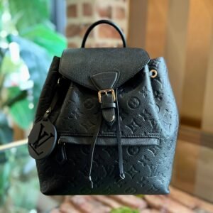 LOUIS VUITTON Montsouris Black Empriente Leather Backpack | AlmaBagz