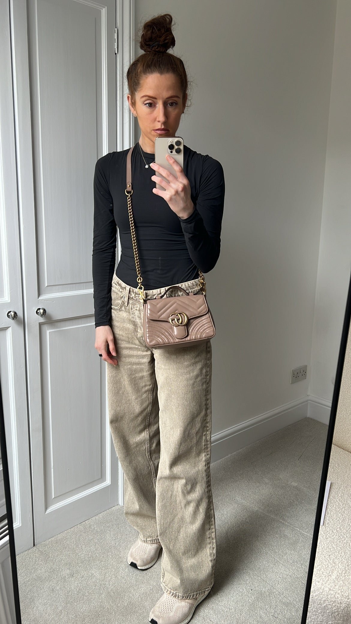 Gucci GG Dusty Pink Marmont Mini Top Handle Bag (RRP £1,890) | AlmaBagz