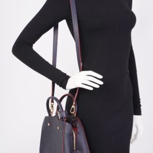 Louis Vuitton Montaigne BB Navy / Red Empreinte Leather | AlmaBagz