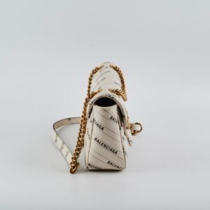 Gucci X Balenciaga Collab Marmont Small White | AlmaBagz