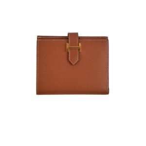 Hermes Bearn Compact Gold Epsom Wallet | AlmaBagz