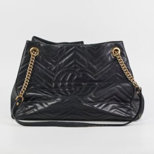 Gucci Marmont Tote Black | AlmaBagz