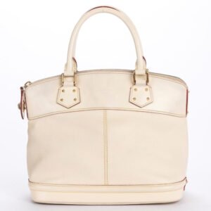 Louis Vuitton Lockit Suhaili (M91887), Leather, Beige Color, PM Size, with Gold Hardware, Lock & Keys, no Dust Cover | AlmaBagz