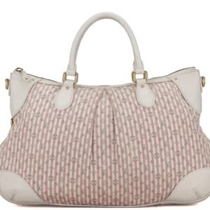 LOUIS VUITTON MINI LIN PINK CANVAS TWO WAY USE SHOULDER BAG, WITH STRAP & DUST COVER | AlmaBagz