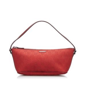 Gucci GG Canvas Boat Baguette | AlmaBagz