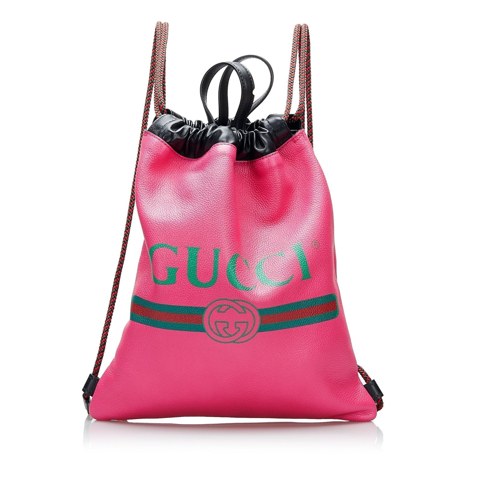 Gucci Logo Drawstring Backpack | AlmaBagz