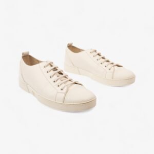 Louis Vuitton Low Top Sneaker White Epi Leather EU 41.5 UK 7.5 | AlmaBagz