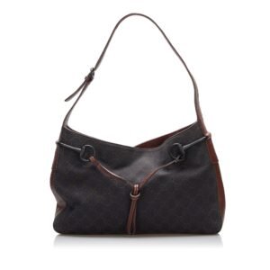 Gucci GG Canvas Horsebit Shoulder Bag | AlmaBagz