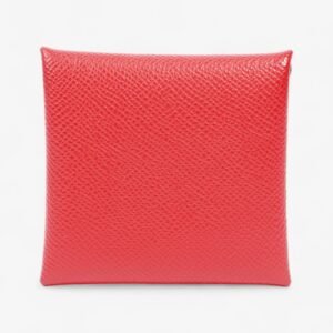 Hermes Bastia Change Purse Red Calfskin Leather | AlmaBagz