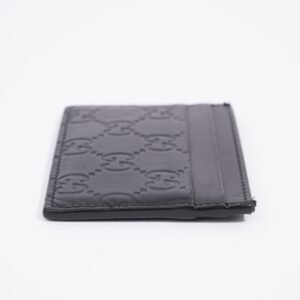 Gucci Microguccissima Card Case Black Leather | AlmaBagz