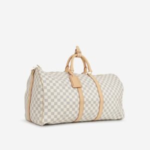 Louis Vuitton Louis Vuitton - Keepall Bandoulière 55 - Damier Azur GHW - Pre Loved | AlmaBagz