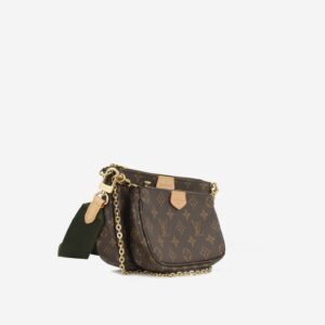 Louis Vuitton Louis Vuitton - Multi Pochette Accessoires GHW - Khaki Strap - | AlmaBagz