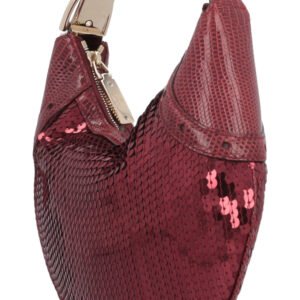 GUCCI Sequin Lizard Handbag Mini Bordeaux | AlmaBagz