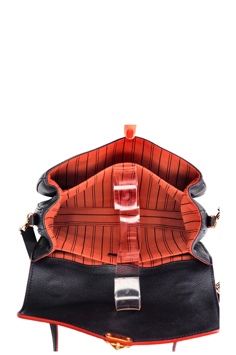 LOUIS VUITTON Pochette Metis Empreinte Marine Rouge | AlmaBagz - Image 11