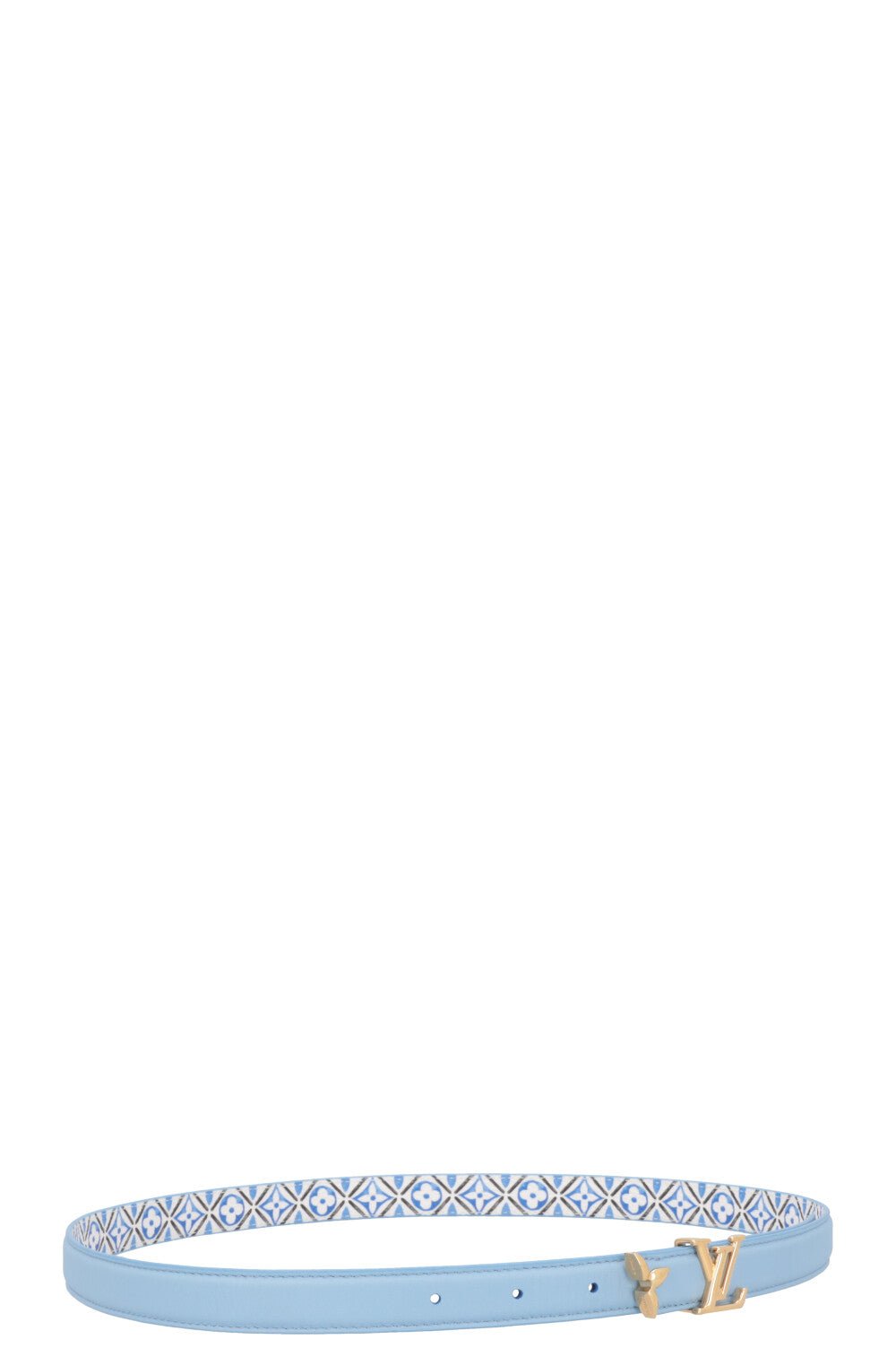 LOUIS VUITTON Pretty LV Reversible Belt Blue | AlmaBagz - Image 4