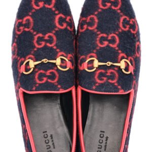 GUCCI GG Mokassins Flats Blue Red | AlmaBagz