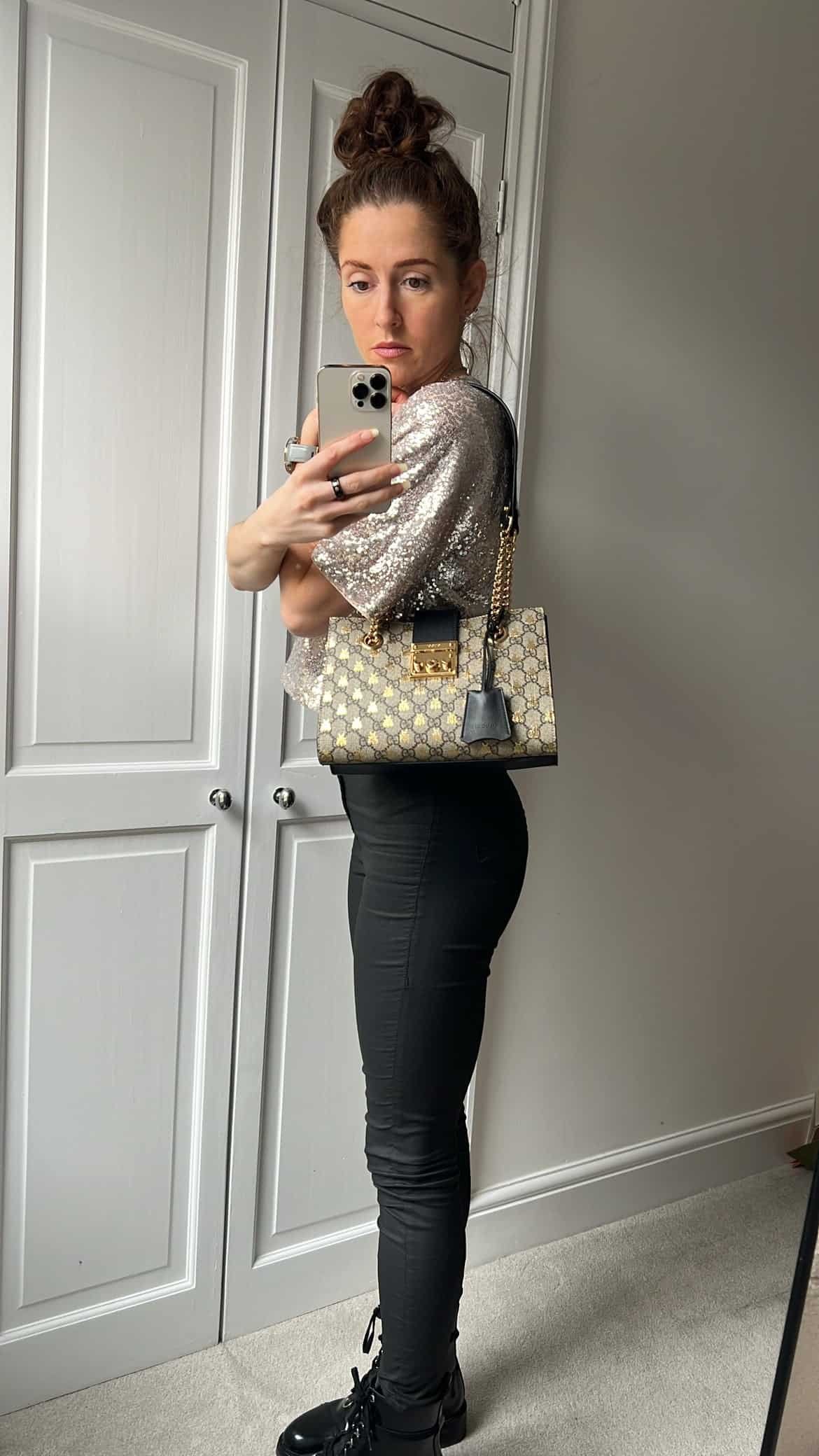 Gucci Supreme Bee Small Padlock Tote | AlmaBagz