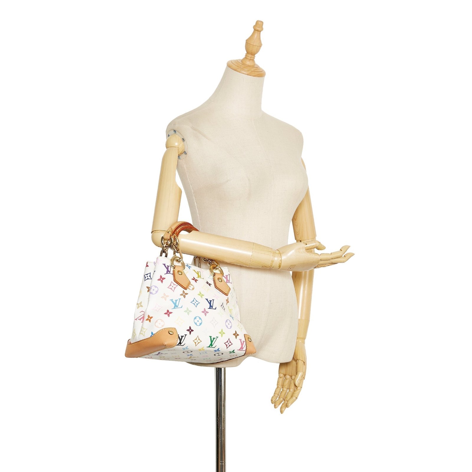 LOUIS VUITTON Monogram Multicolore Audra White | AlmaBagz