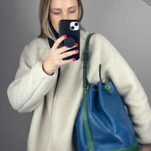 Louis Vuitton Noé Bag - Blue/Green | AlmaBagz