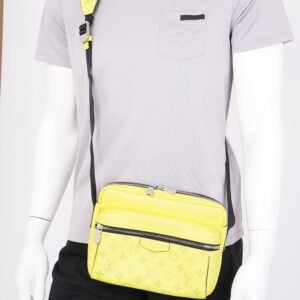 Louis Vuitton Outdoor Messenger Bag Neon Green Coated Canvas | AlmaBagz
