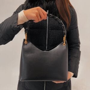Gucci Bamboo Leather Hobo with Purse | AlmaBagz