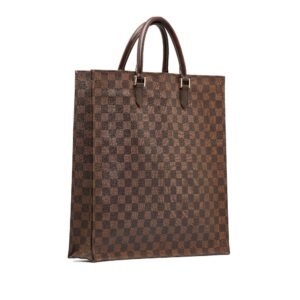 LOUIS VUITTON Damier Ebene Sac Plat Tote Bag | AlmaBagz