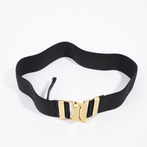 Gucci Elastic Belt Black Fabric 40 | AlmaBagz