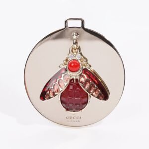 Gucci Bee Charm Red / Silver Base Metal | AlmaBagz