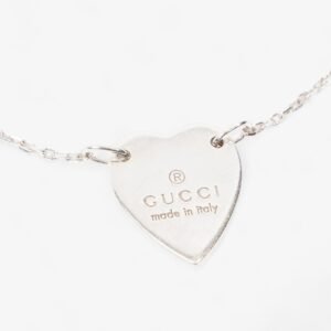 Gucci Heart Tag Bracelet Silver Silver Sterling 17 | AlmaBagz