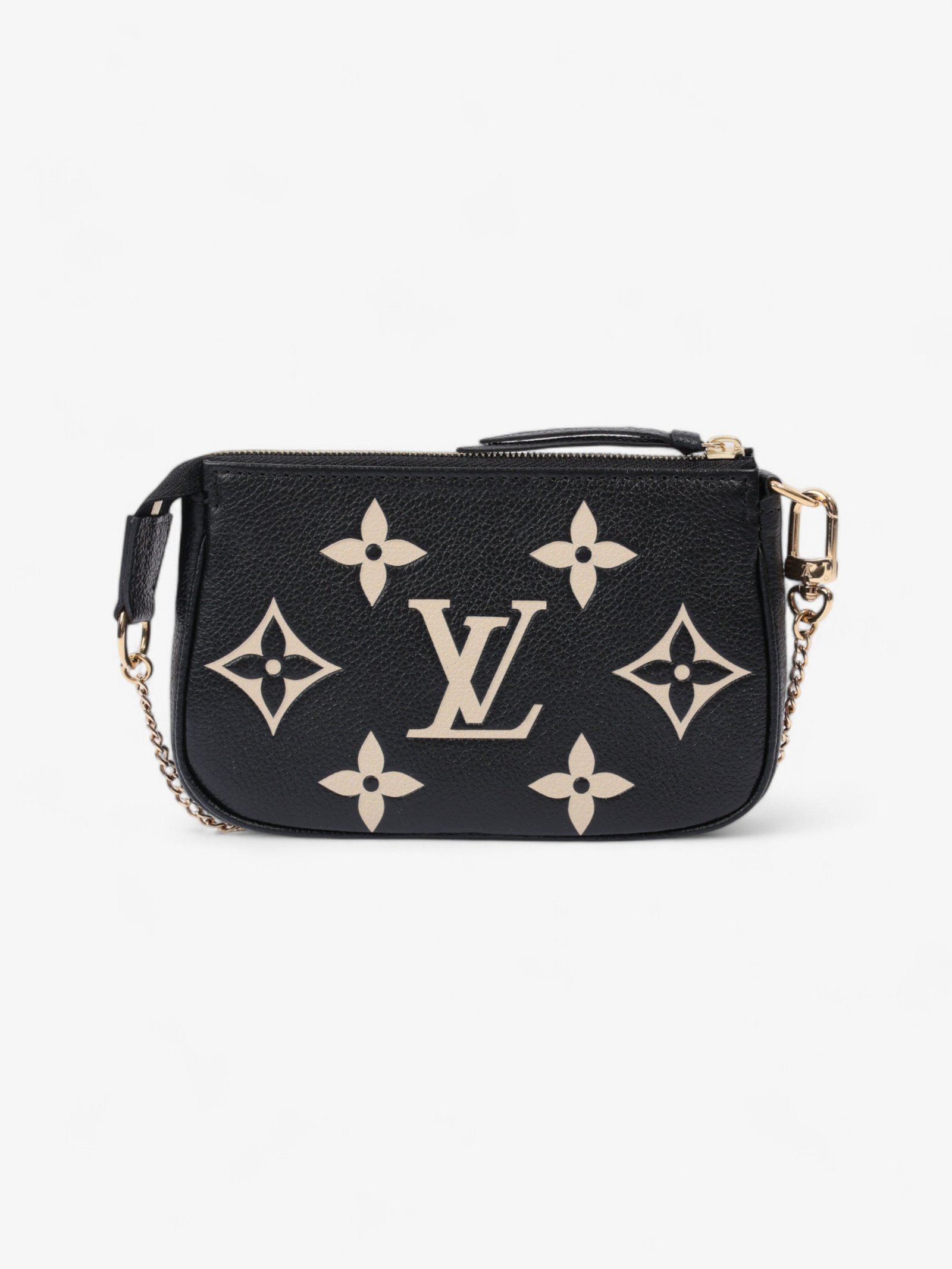 Louis Vuitton Pochette Accessoires Black Monogram / Beige Empreinte Leather Mini | AlmaBagz - Image 3