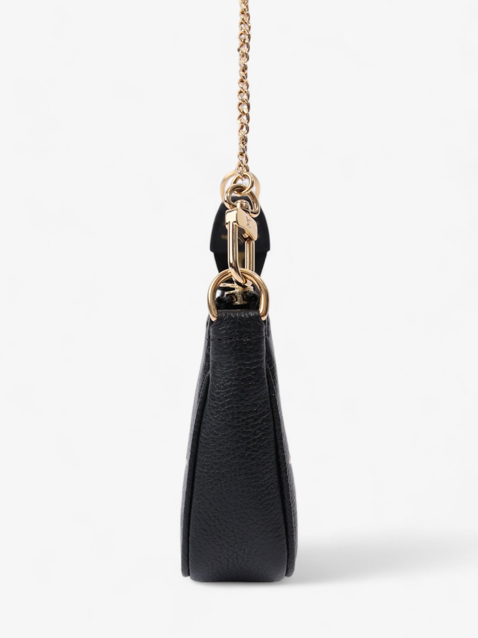 Louis Vuitton Pochette Accessoires Black Monogram / Beige Empreinte Leather Mini | AlmaBagz - Image 4