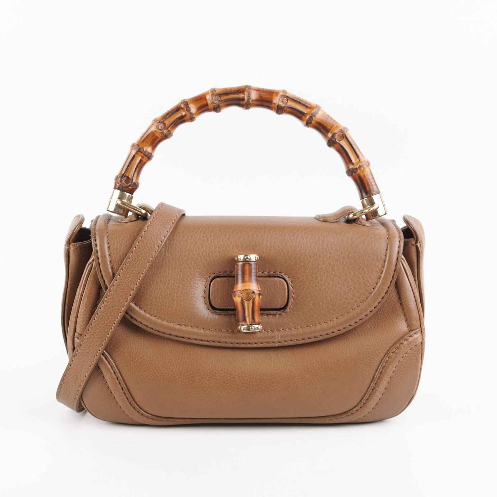 Gucci Top Handle Horsebit Beige | AlmaBagz