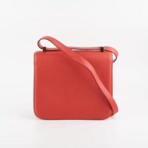 Hermes 24 Constance Rouge Pivoine Stamp A - 2017 | AlmaBagz