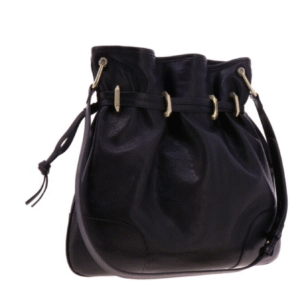 GUCCI Interlocking GG 1955 Canvas Horse Bit Bag in Black | AlmaBagz