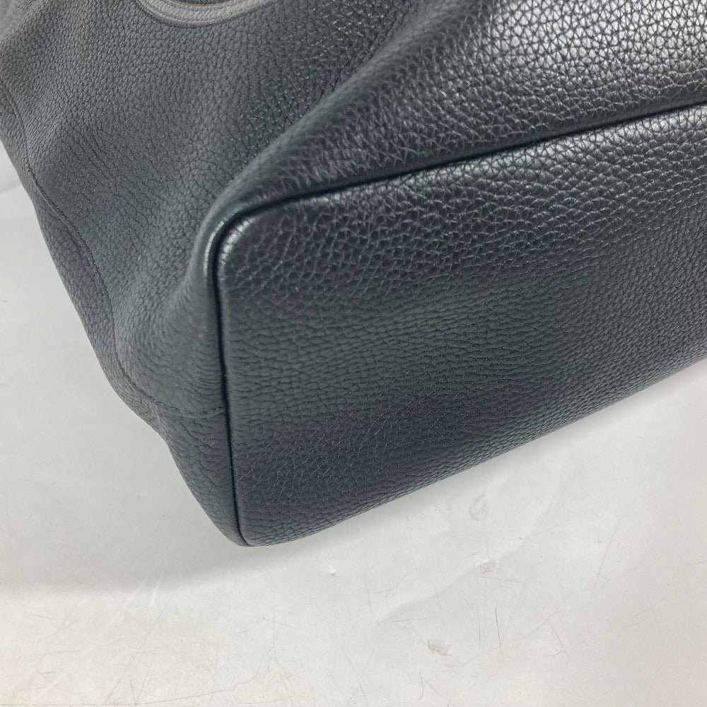 LOUIS VUITTON Shoulder Bag M55000 Taurillon Clemence Leather black LV circle Hippo Light | AlmaBagz - Image 6