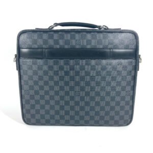 LOUIS VUITTON Business bag N58030 Damier Grafitto Canvas black Damier Graphite Crossbody Steve | AlmaBagz