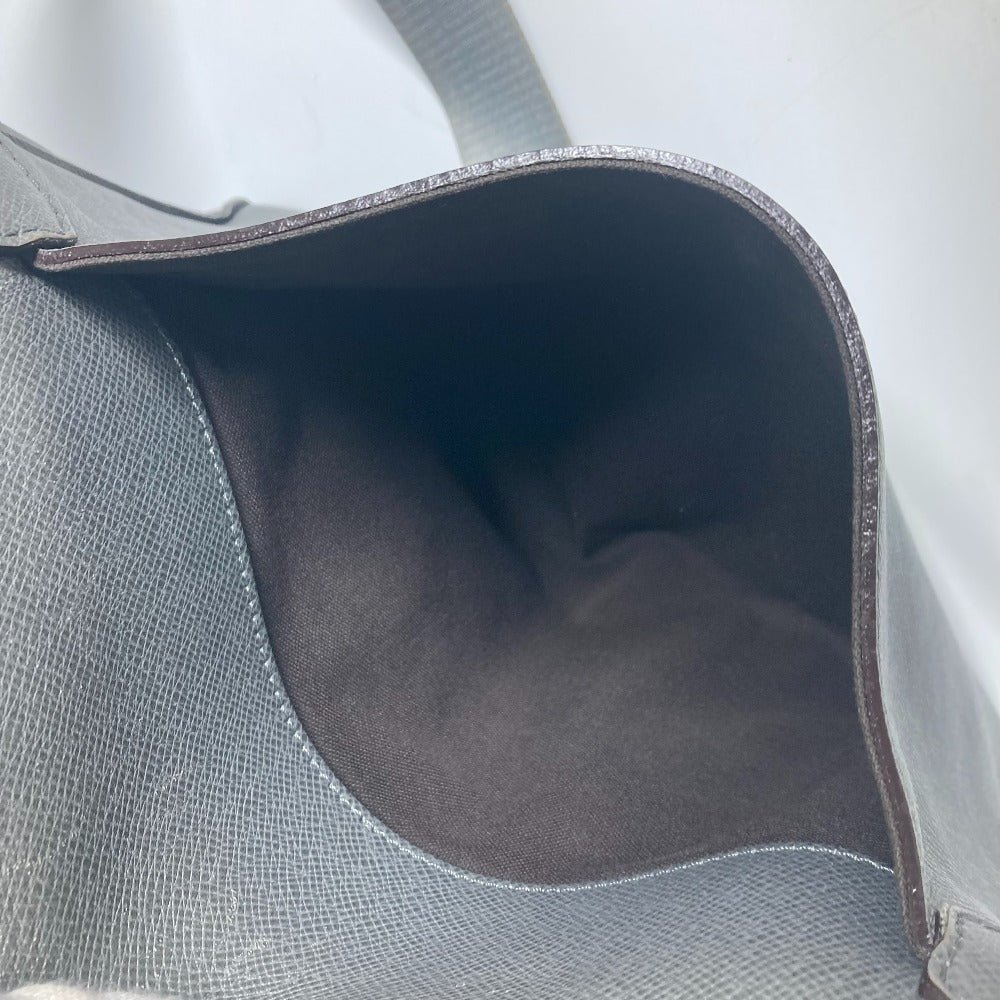 LOUIS VUITTON Shoulder Bag M32623 Taiga Leather gray Taiga Roman MM mens Used | AlmaBagz - Image 17