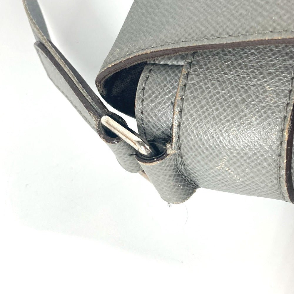 LOUIS VUITTON Shoulder Bag M32623 Taiga Leather gray Taiga Roman MM mens Used | AlmaBagz - Image 7