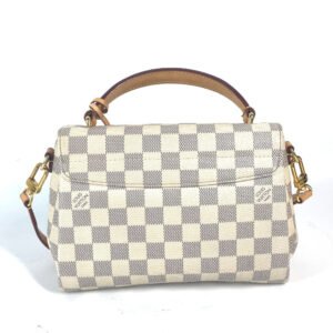 LOUIS VUITTON Handbag N41581 Damier Azur Canvas white Damier Azur with tassel charm Croisette | AlmaBagz