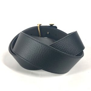 LOUIS VUITTON belt M0333U leather Black x gray Belt: LV Damier 40MM reversible 90 | AlmaBagz