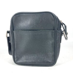 LOUIS VUITTON Shoulder Bag M32462 Taiga Leather black Taiga Dimitri mens Used | AlmaBagz