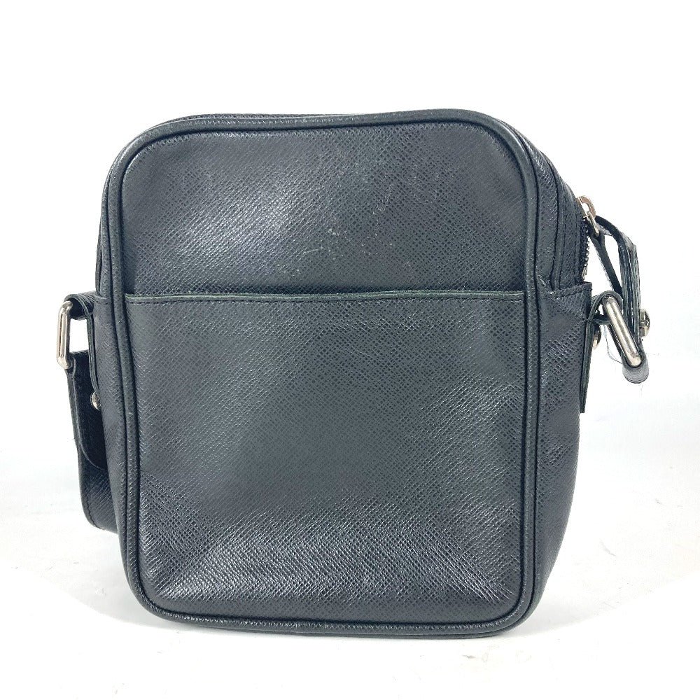 LOUIS VUITTON Shoulder Bag M32462 Taiga Leather black Taiga Dimitri mens Used | AlmaBagz