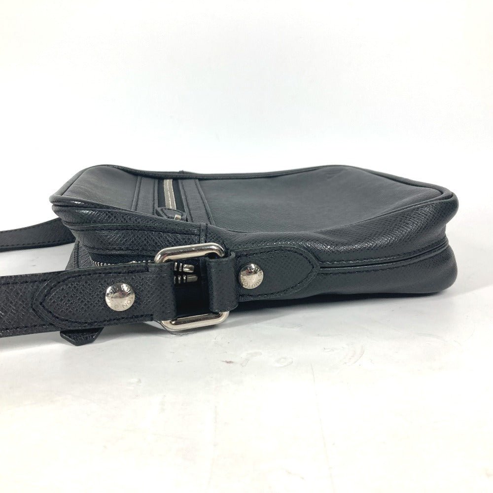 LOUIS VUITTON Shoulder Bag M32462 Taiga Leather black Taiga Dimitri mens Used | AlmaBagz - Image 2