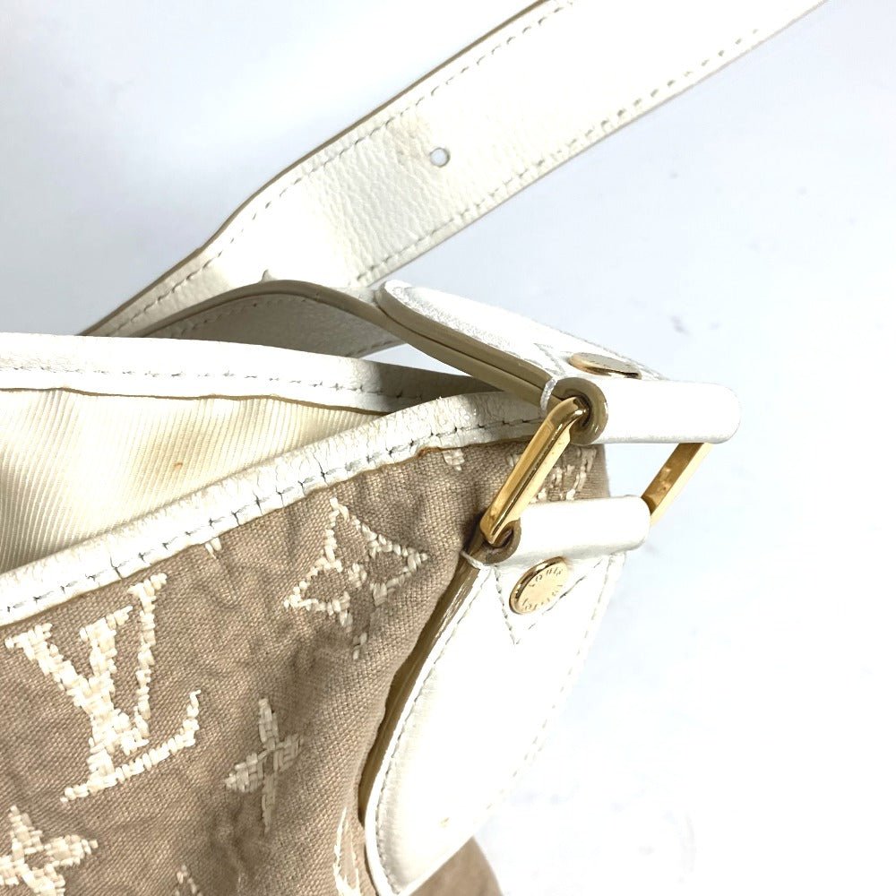 LOUIS VUITTON Shoulder Bag M93499 Cotton, Leather beige Monogram Sabia Buzzus PM Women Used | AlmaBagz - Image 9