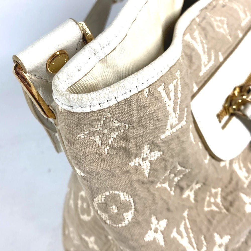 LOUIS VUITTON Shoulder Bag M93499 Cotton, Leather beige Monogram Sabia Buzzus PM Women Used | AlmaBagz - Image 8